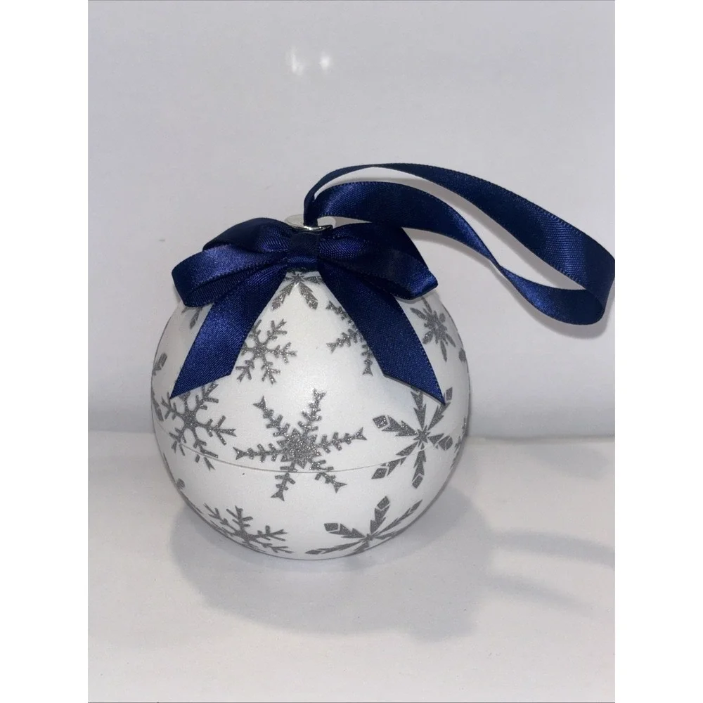 Swarovski Crystals Snowflake Christmas Ornament Ball EMPTY BOX Only